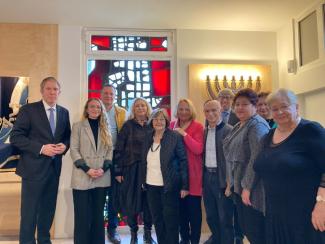 Gruppenbild Besuch Jüdische Gemeinde Mönchengladbach