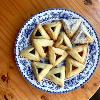 Purimgebäck Hamanttaschen der Essen Bakery aus Philadelphia