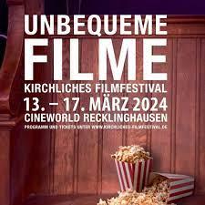 Plakat "Unbequeme Filme" Filmfestival Recklinghausen